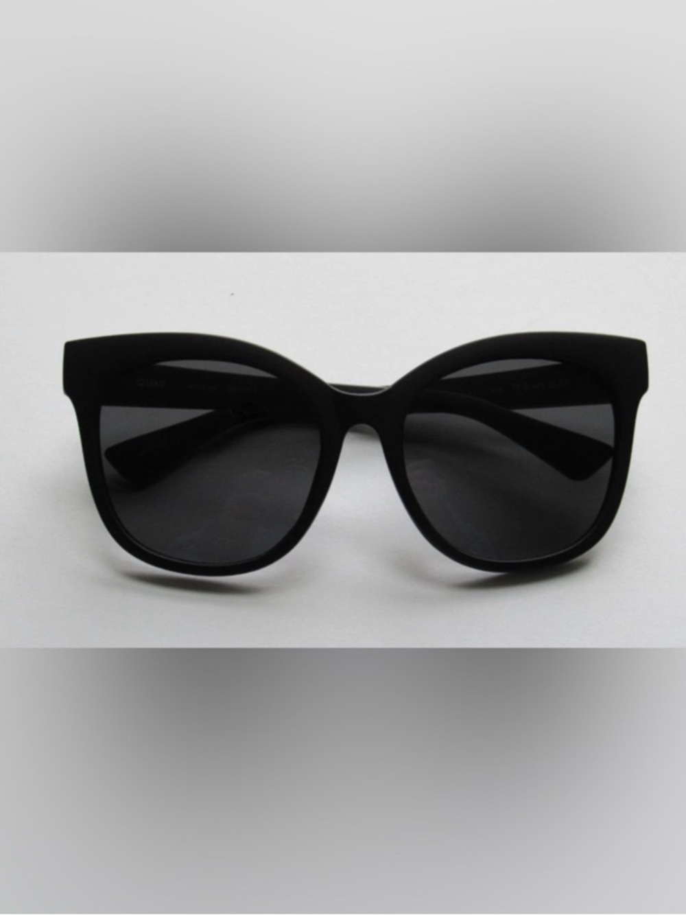 NWOT Quay It’s My Way Matte Black Women's Sunglasses - Stylish Full-Frame Shades